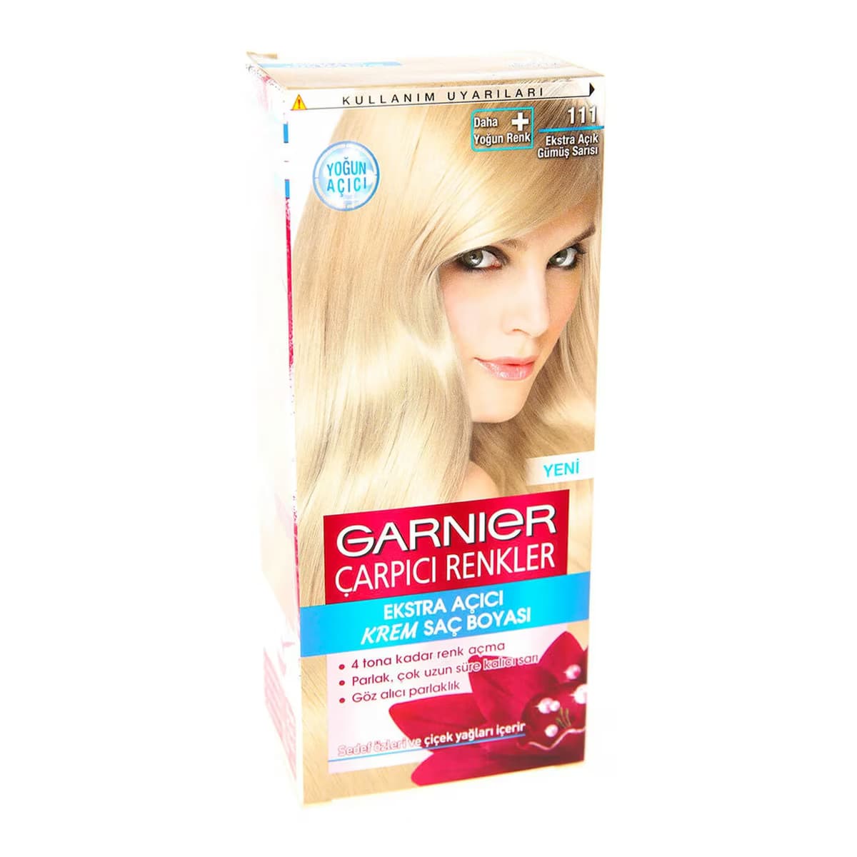 Garnier Color Naturals Saç Boyası Çarpıcı Renkler No:111 Eksta Açık Gümüş 1 adet