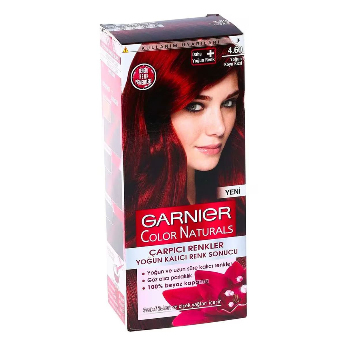 Garnier Color Naturals Saç Boyası Çarpıcı Renkler No:4,60 Yoğun Koyu Kızıl 1 adet