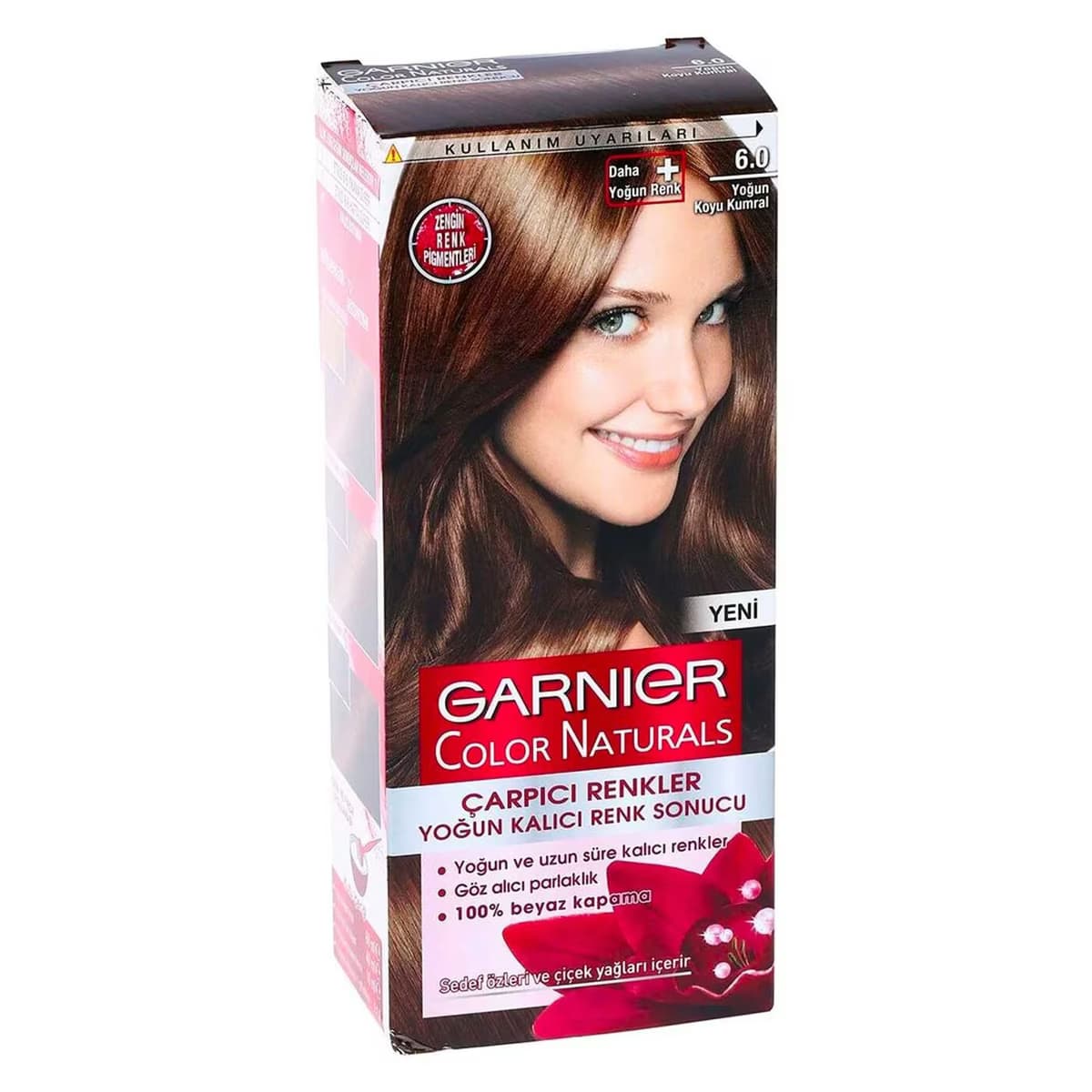 Garnier Color Naturals Saç Boyası Çarpıcı Renkler No:6.0 Yoğun Koyu Kumral Saç Boyası 1 adet