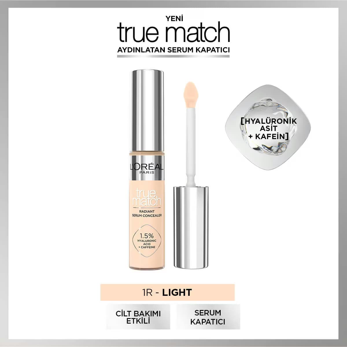 L'Oreal Paris True Match Aydınlatan Serum Kapatıcı 1R
