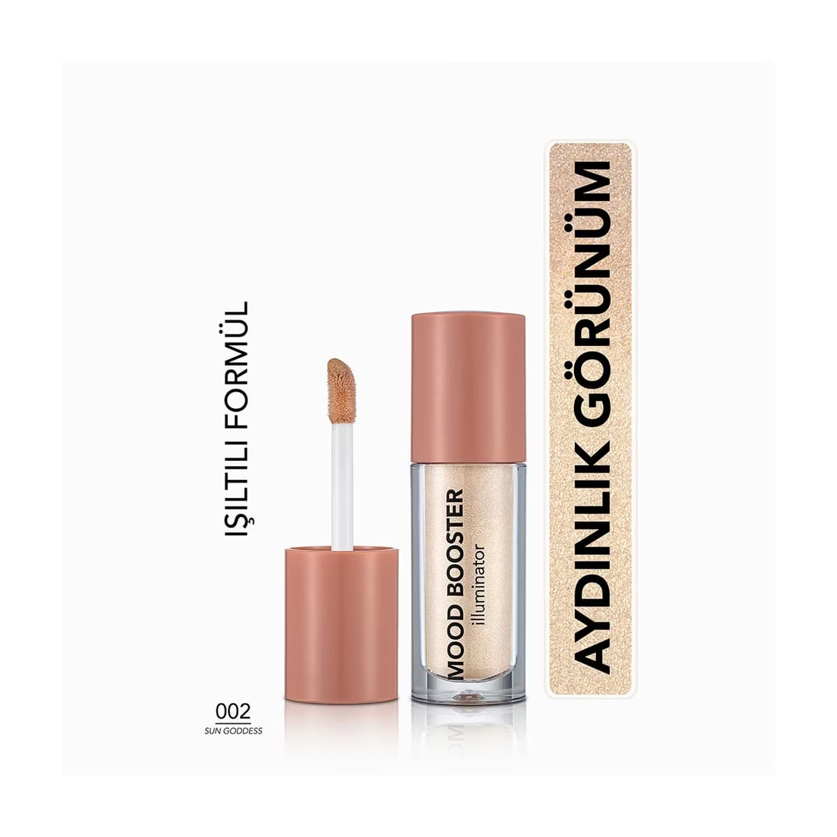 Flormar Mood Booster Doğal Işıltılı Likit Aydınlatıcı 002 Sun Goddess - Gratis