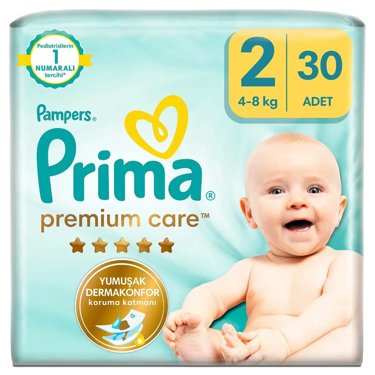 Prima Bebek Bezi Premium Care 2 Beden Midi 30 Adet