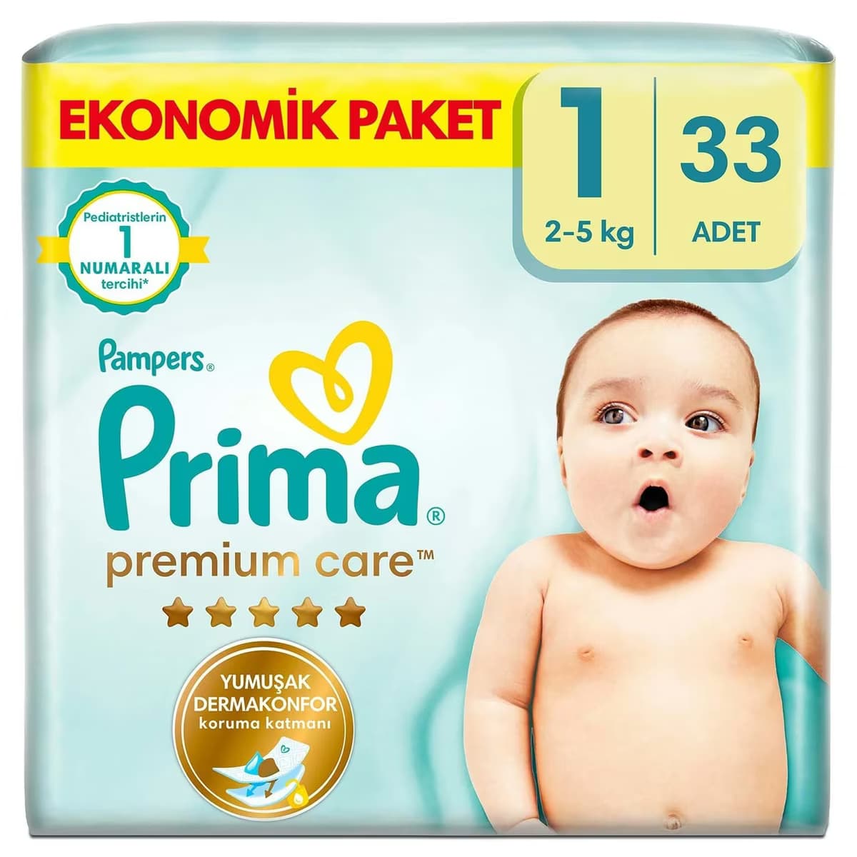 Prima Bebek Bezi Premium Care 1 Beden Yenidoğan 33'lü