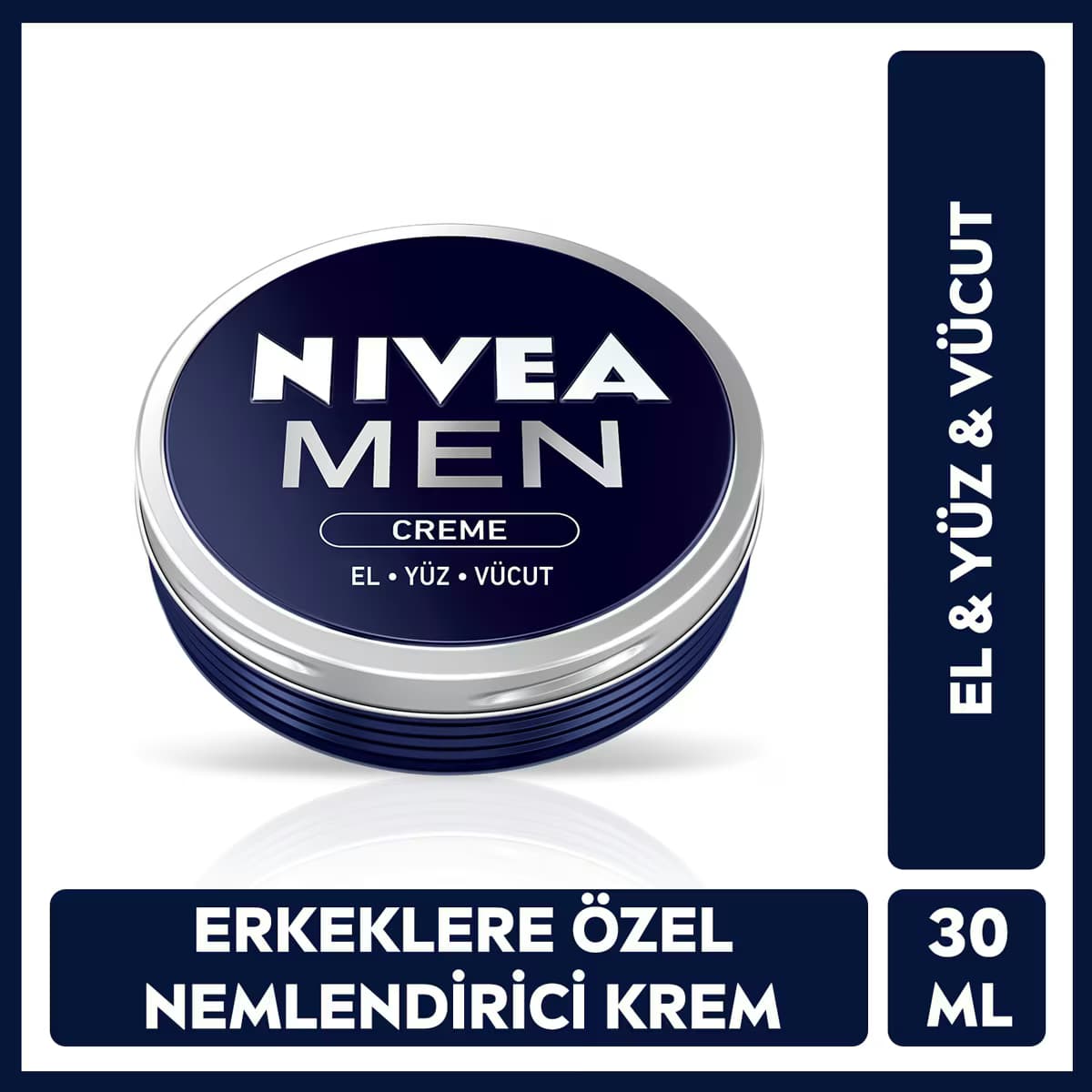 Nivea Men Erkek Yoğun Nemlendirici El Yüz ve Vücut Kremi 30 ml
