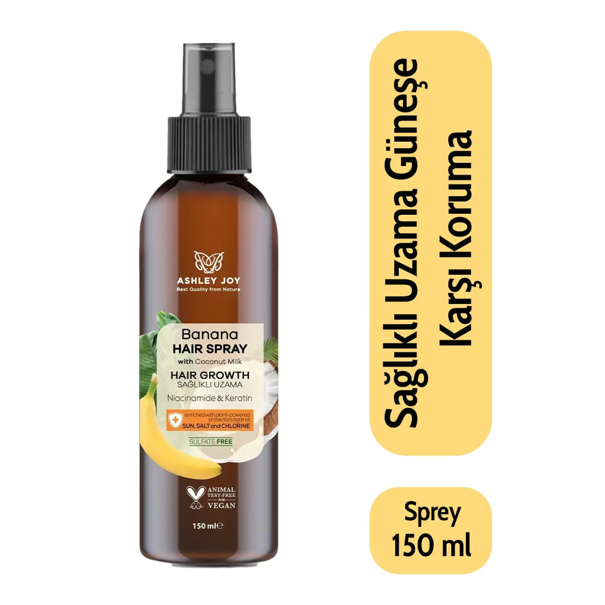 Ashley Joy Banana Koruyucu Saç Bakım Sprey 150 ml