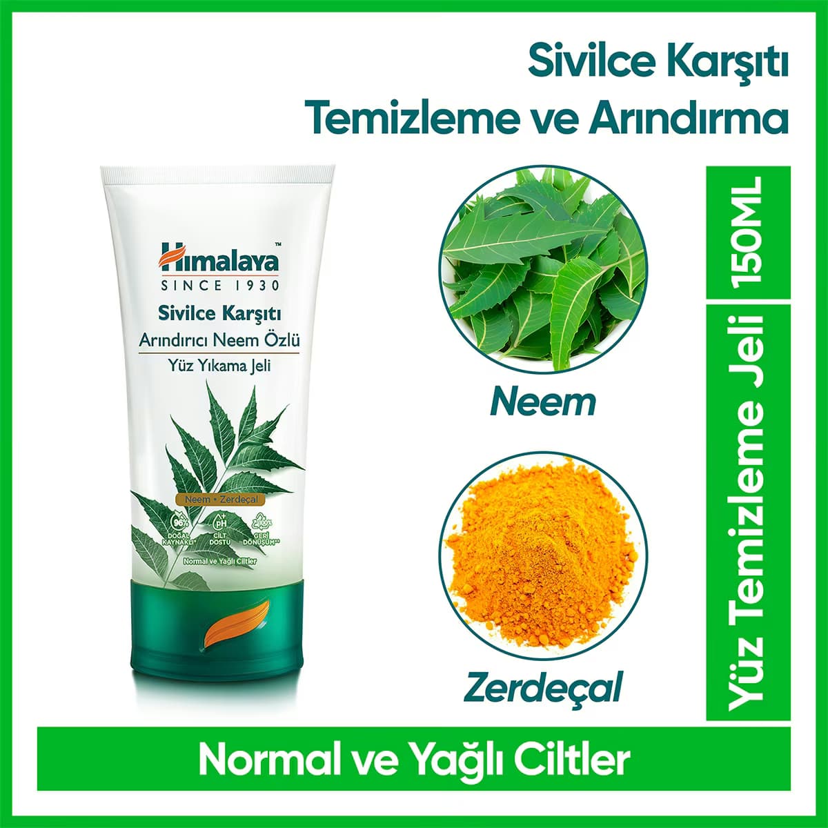 Himalaya Neem Öz Arındırıcı Yüz Yıkama Jeli 150 ml