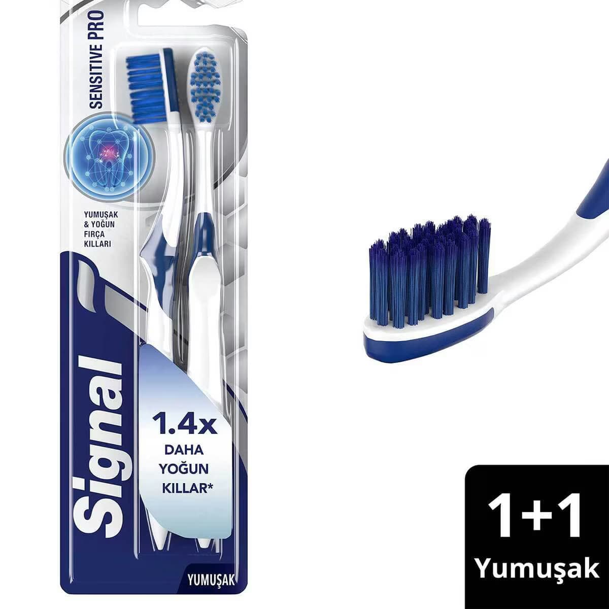 Signal Profesyonel Bakım Diş Fırçası Yumuşak 1+1