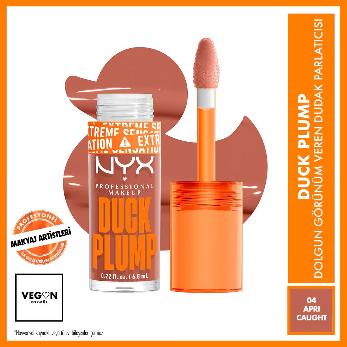 Nyx Professional Makeup Duck Plump Dolgun Görünüm Veren Dudak Parlatıcısı 04 Apri-Caught