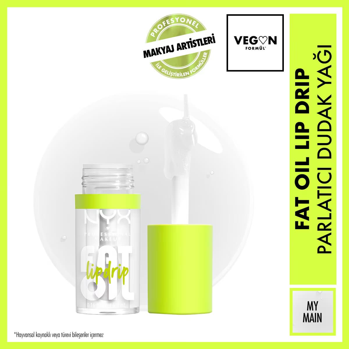 Nyx Professional Makeup Fat Oil Lip Drip Parlatıcı Dudak Yağı My Main