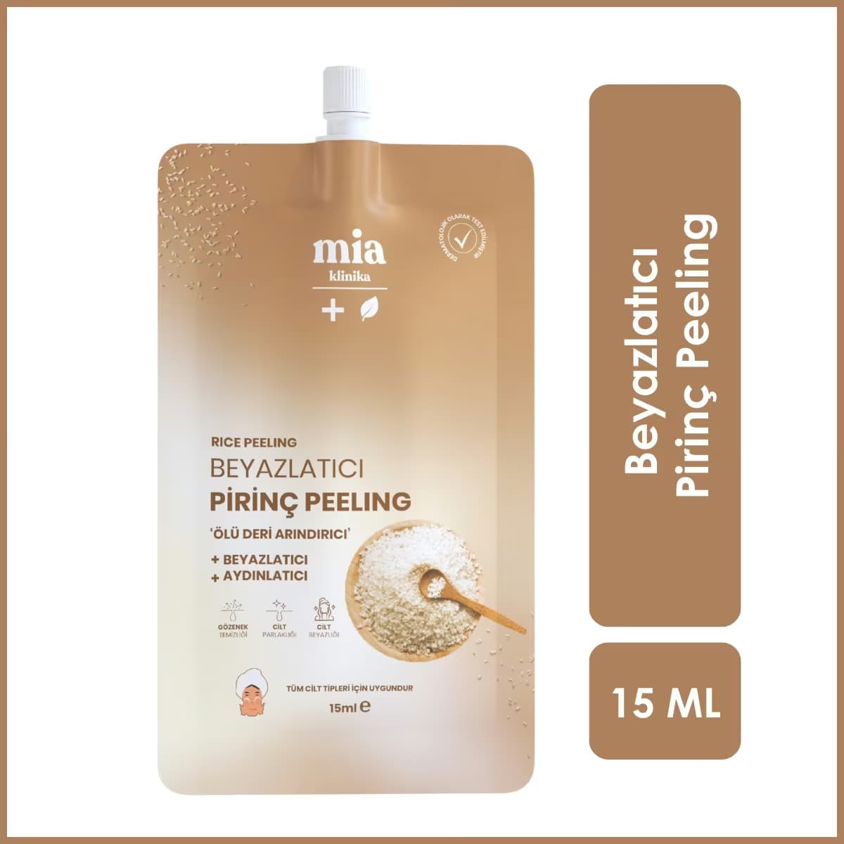 Mia Klinika Aydınlatıcı ve Beyazlatıcı Pirinç Peeling 15 ml