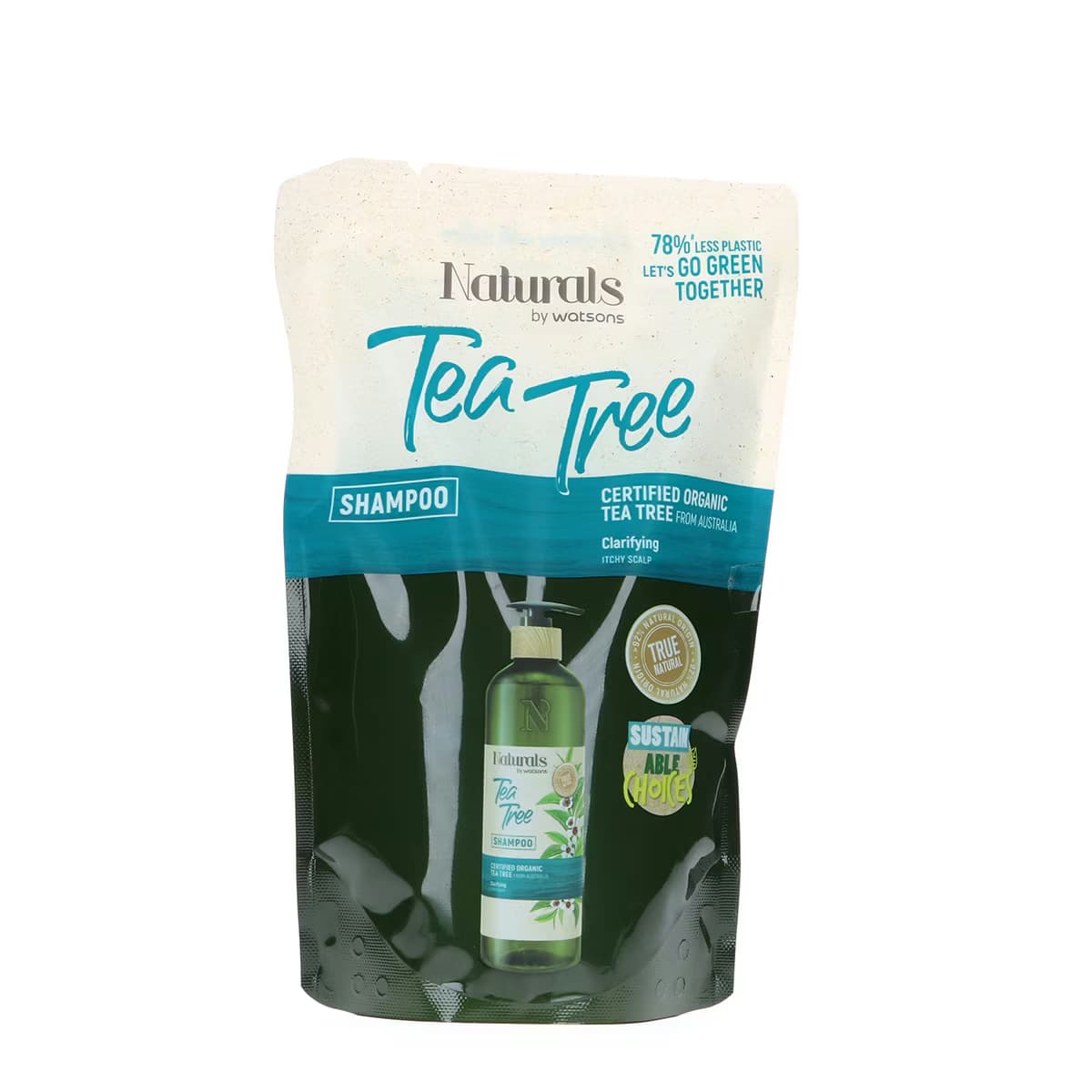Naturals By Watsons Tea Tree Şampuan Refill 450 ml