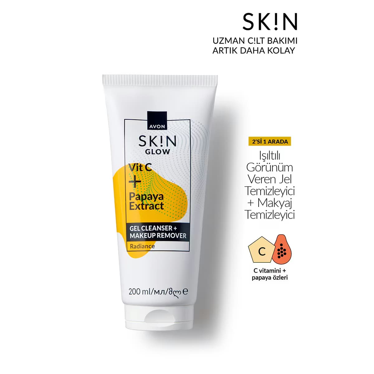 Avon Skin Glow Işıltılı Jel Temizleyici 200 ml