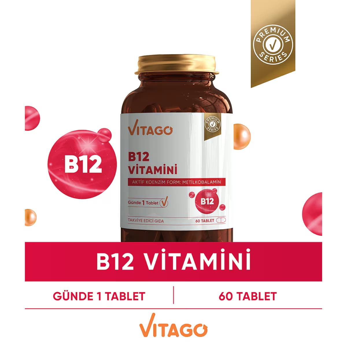 Vitago Vitamin B12 500 Mcg Tablet 60'lı