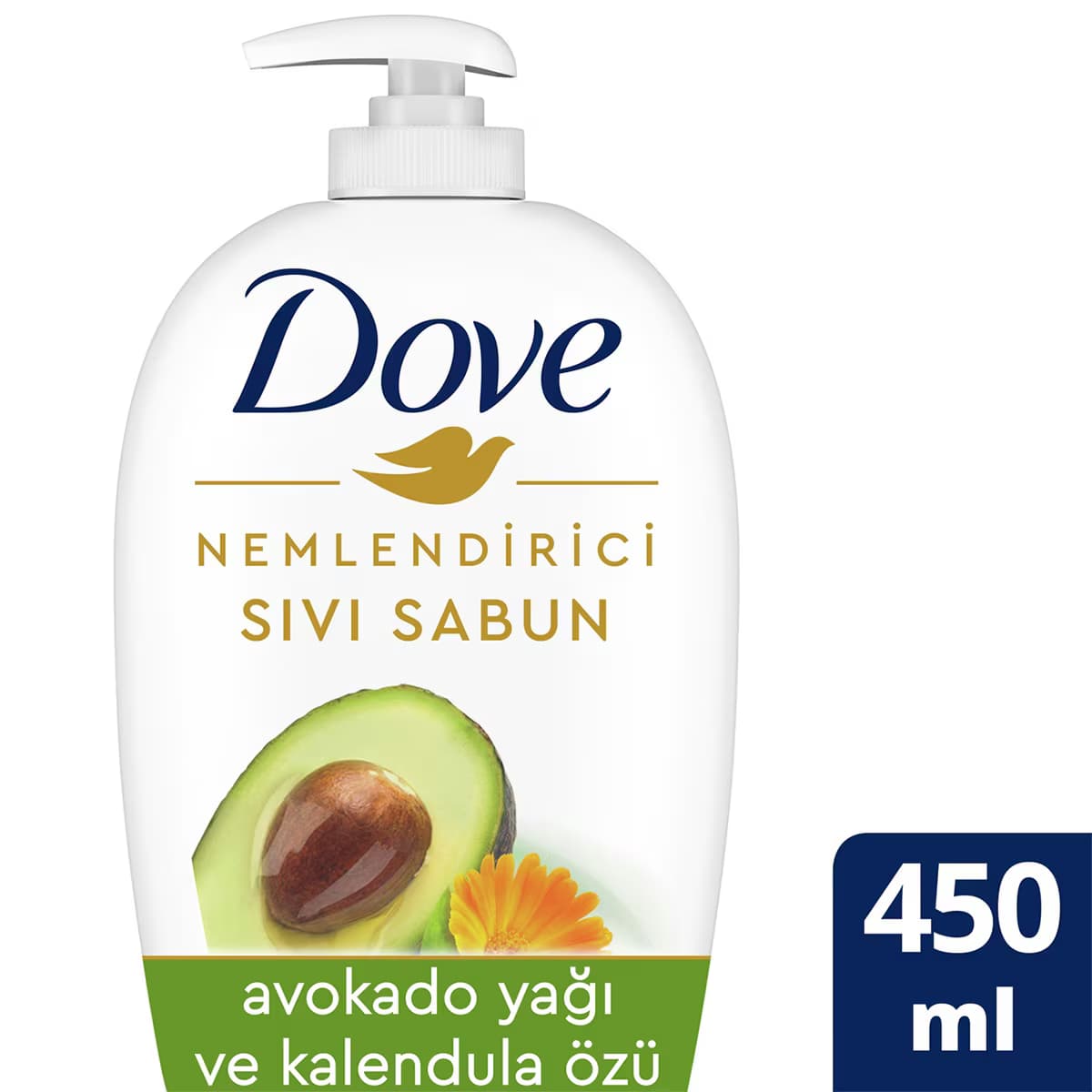 Dove Nemlendirici Sıvı Sabun Avokado Yağı Kalendula Özü 450 ml