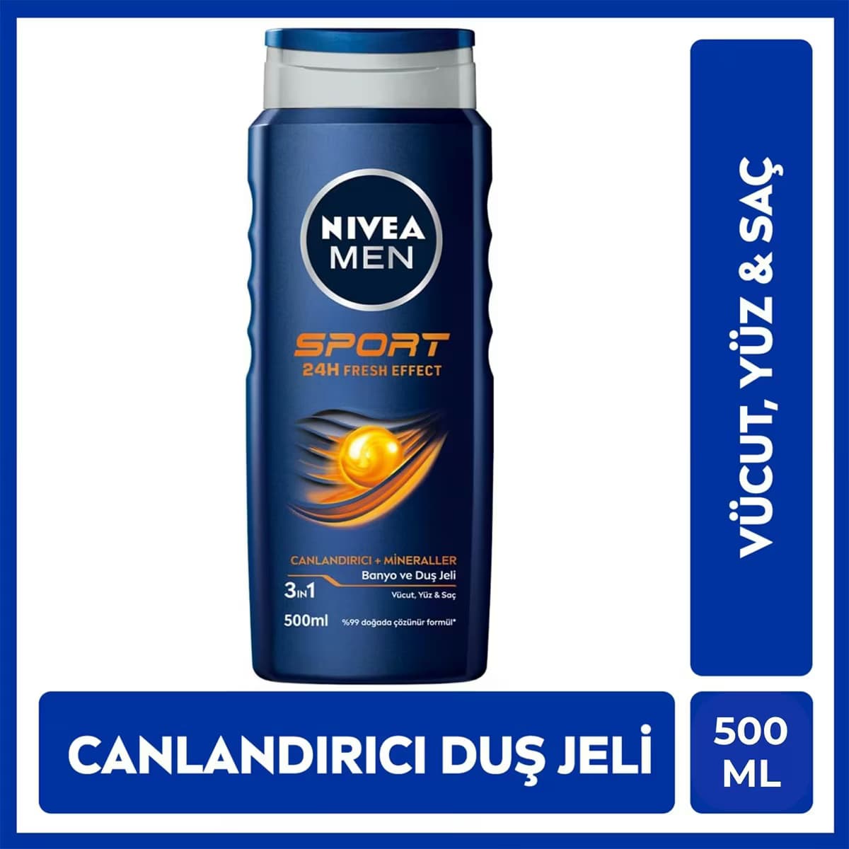 Nivea Sport 2'si 1 Arada Erkek Duş Jeli 500 ml