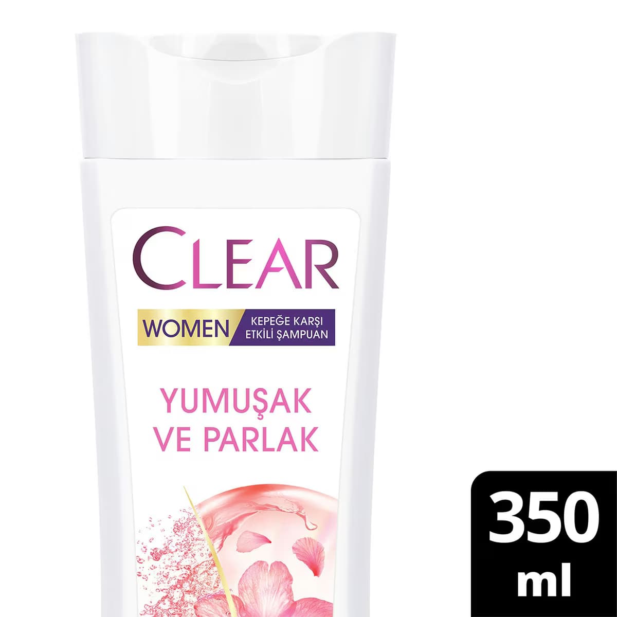 Clear Women Kepeğe Karşı Etkili Şampuan Yumuşak ve Parlak 350 ml