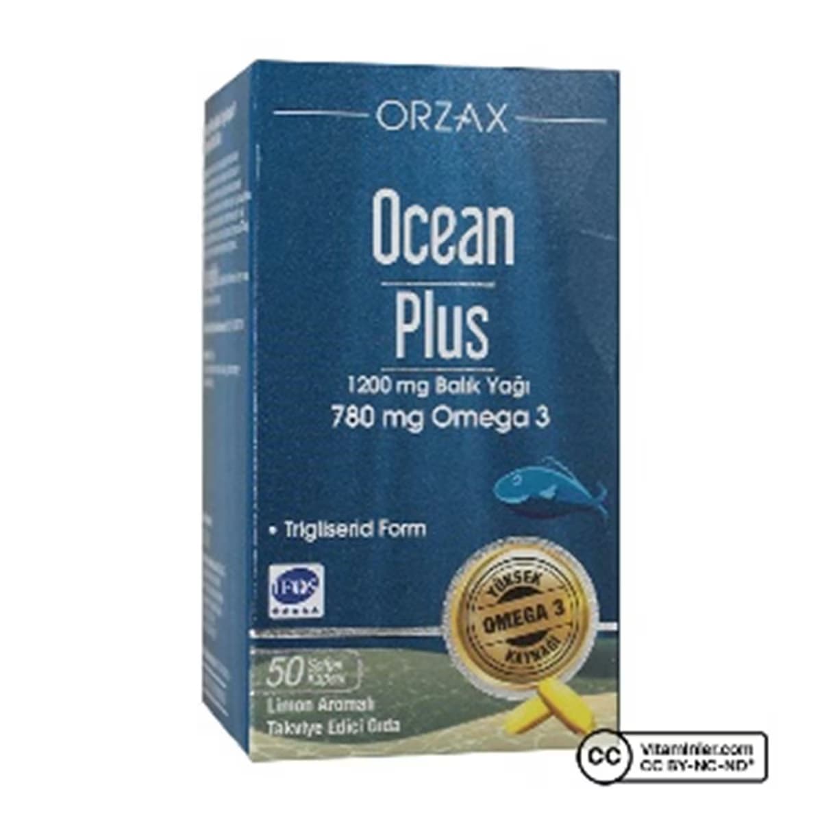 Ocean Plus Omega 3 1200 mg 50'li