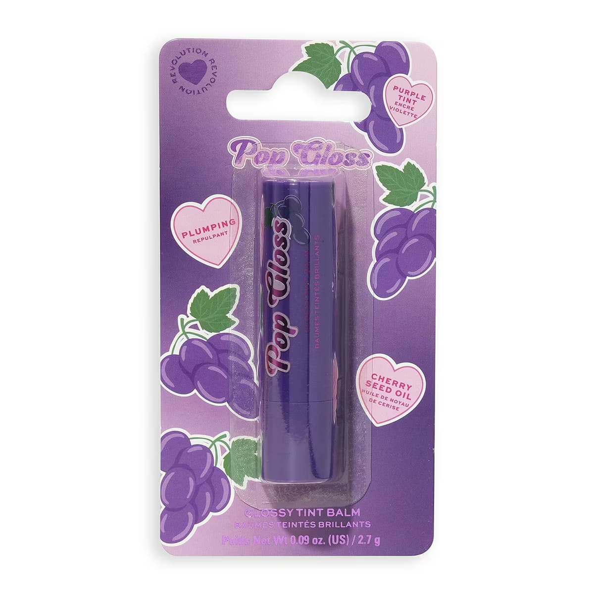 I Heart Revolution Pop Gloss Balm Plum Purple