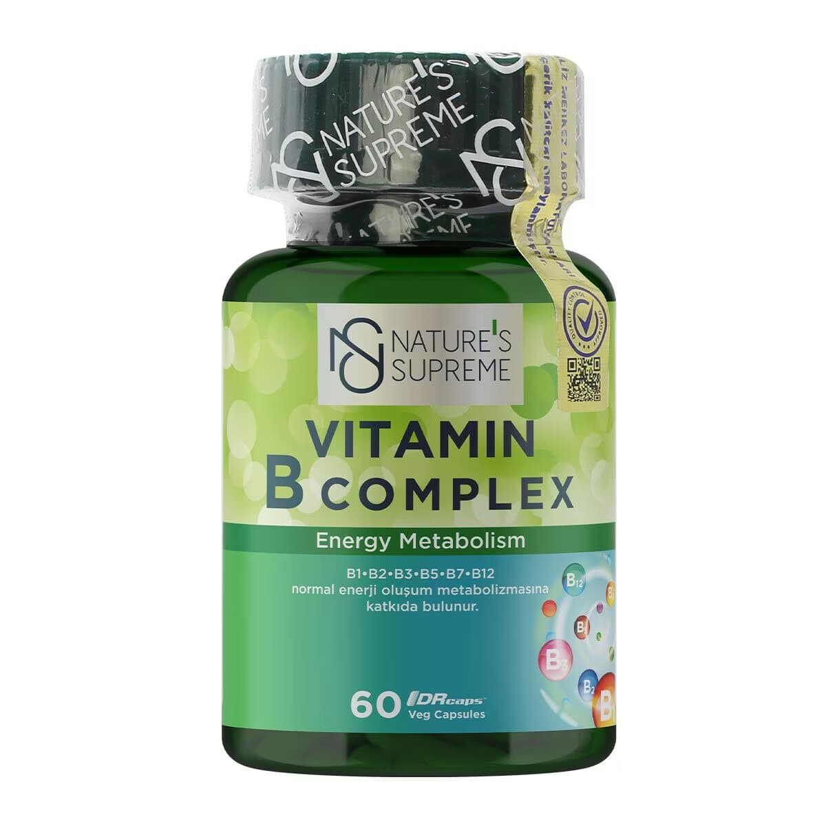 Nature's Supreme Vitamin B Complex 60 Kapsül