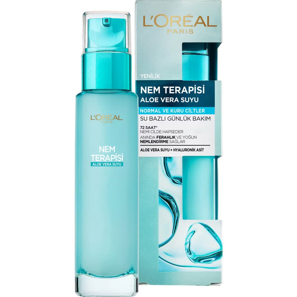 L’Oréal Paris Nem Terapisi Aloe Vera Suyu Kuruya Ciltler için Su Bazlı Günlük Bakım 1 Adet