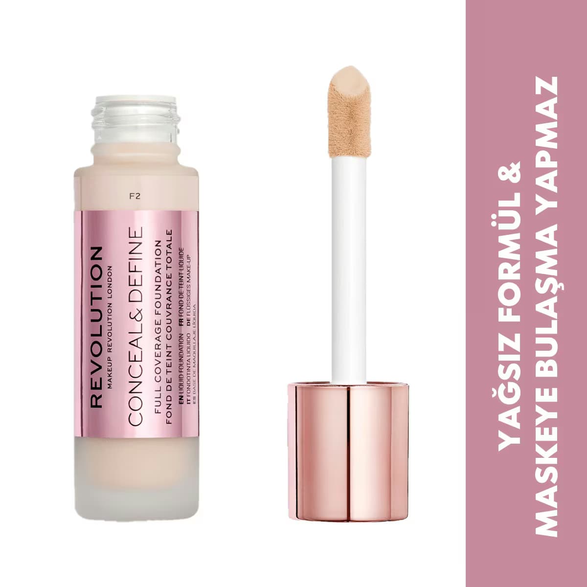 Revolution Conceal & Define Fondöten F2