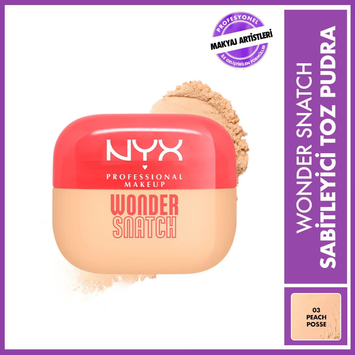 Nyx Professional Makeup Wonder Snatch Sabitleyici Pudra Peach Posse