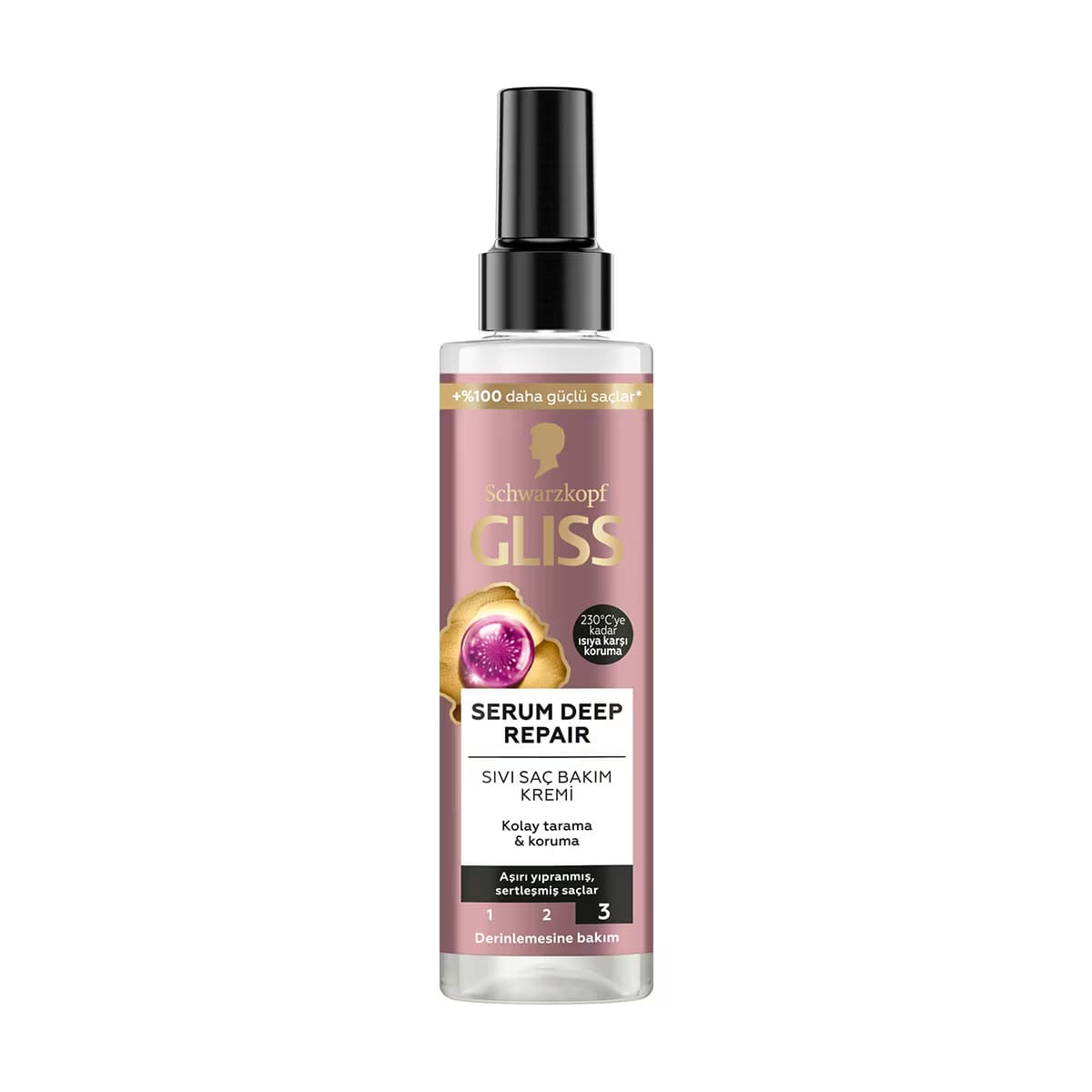 Gliss Serum Deep Repair Onarıcı Sıvı Saç Bakım Kremi Protein Kompleksi ve Hint İnciri ile 200 ml
