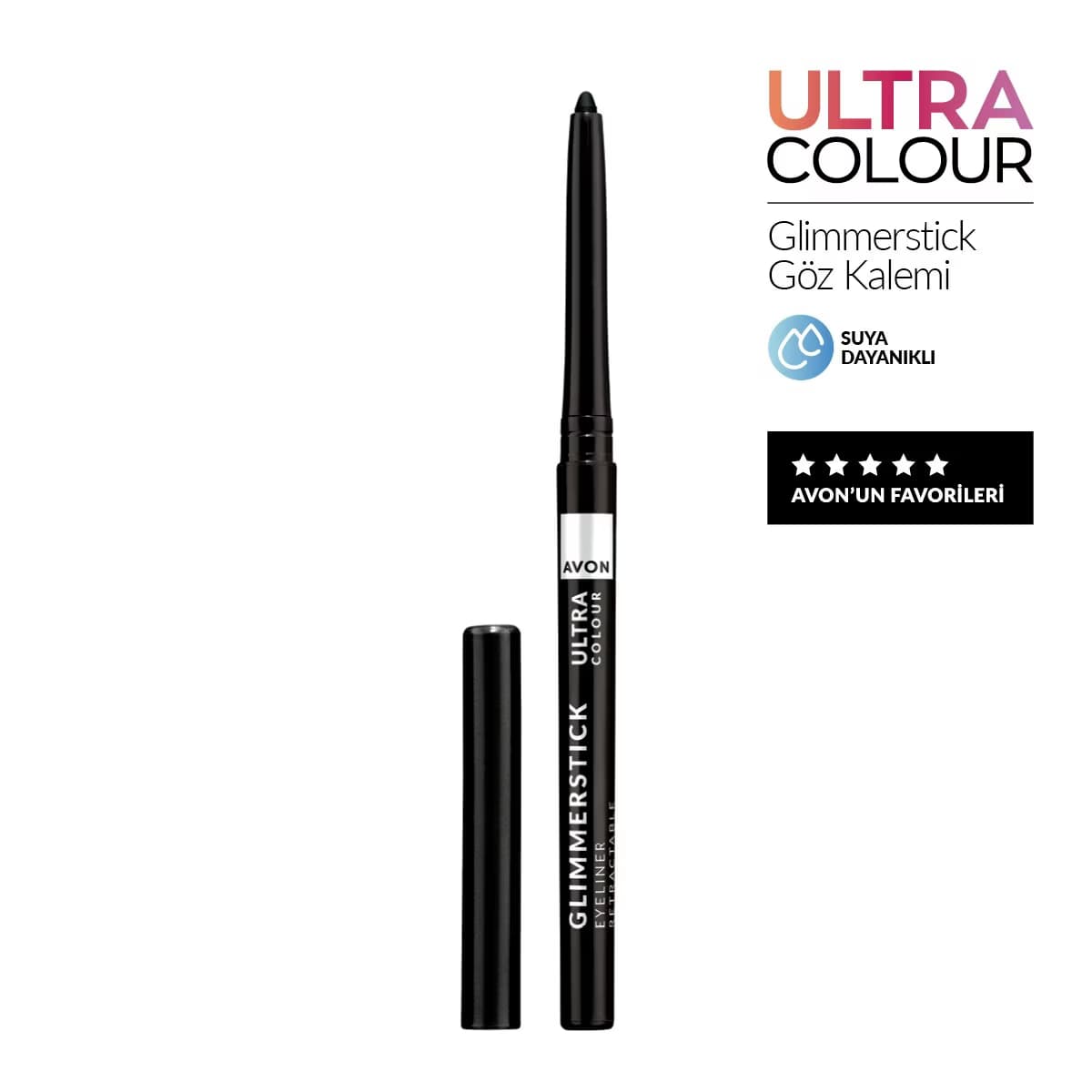 Avon Glimmerstick Asansörlü Göz Kalemi Blackst Black