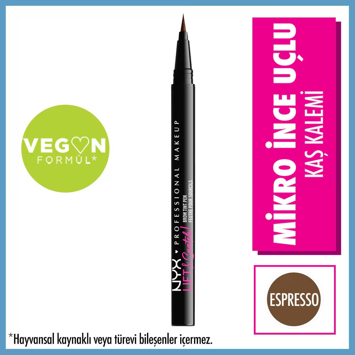 Nyx Professional Makeup Lift and Snatch Kaş Kalemi Pen Espress