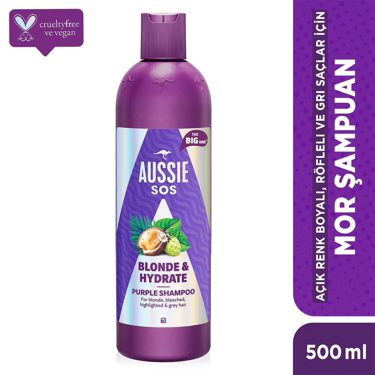 Aussie Sos Blonde Hydrate Mor Şampuan 500 ml