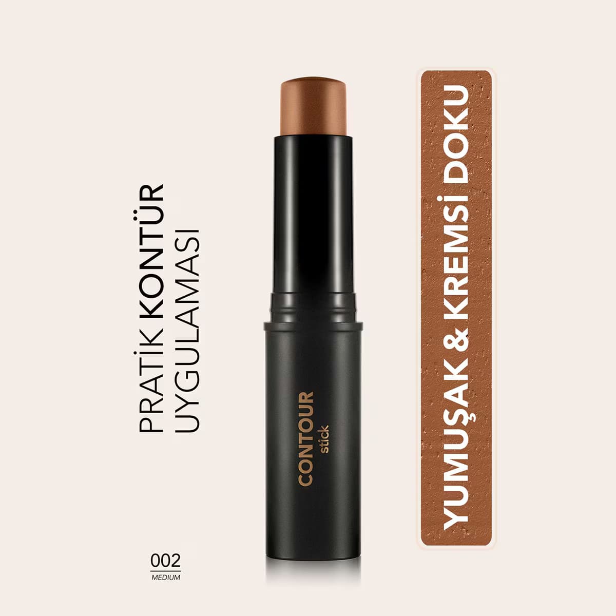 Flormar Contour Stick Kremsi Dokulu Kontür Kalemi No: 02 Medium