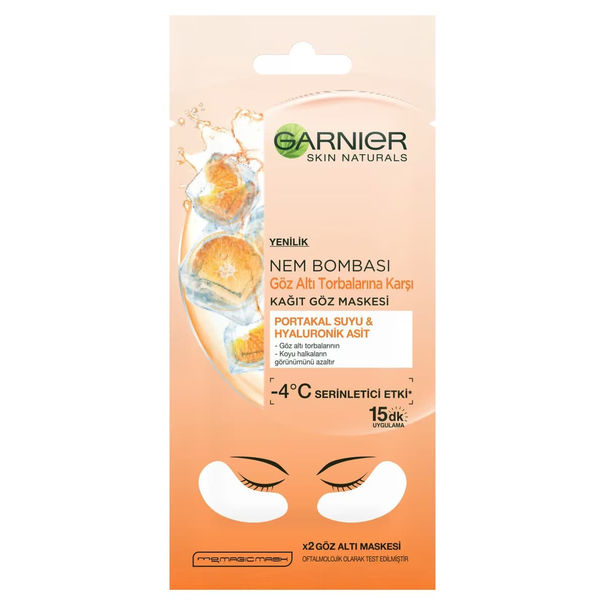 Garnier Göz Altı Torbalarına Karşı Kağıt Göz Maskesi 8ml