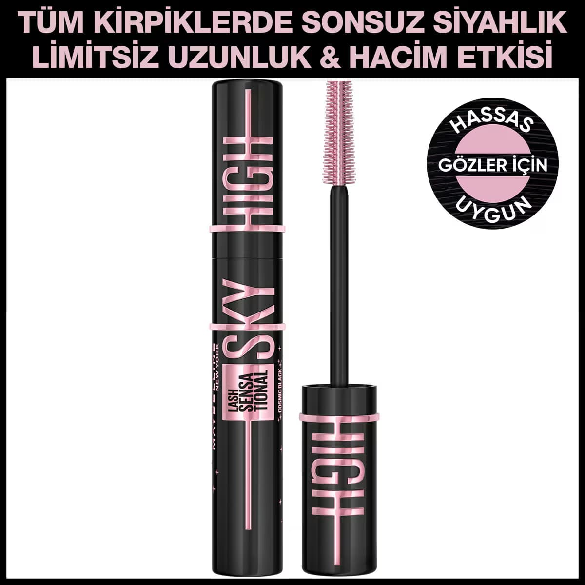 Maybelline New York Sky High Maskara Cosmic Black