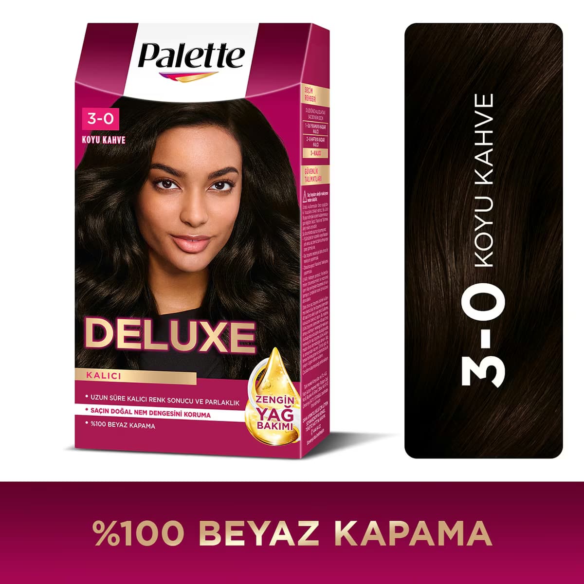 Palette Deluxe Saç Boyası 3-0 Koyu Kahve