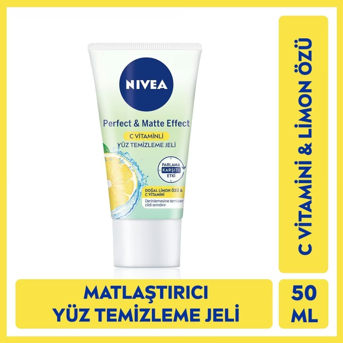 Nivea Mat C Vitamini Yüz Temizleme Jeli 50 ml