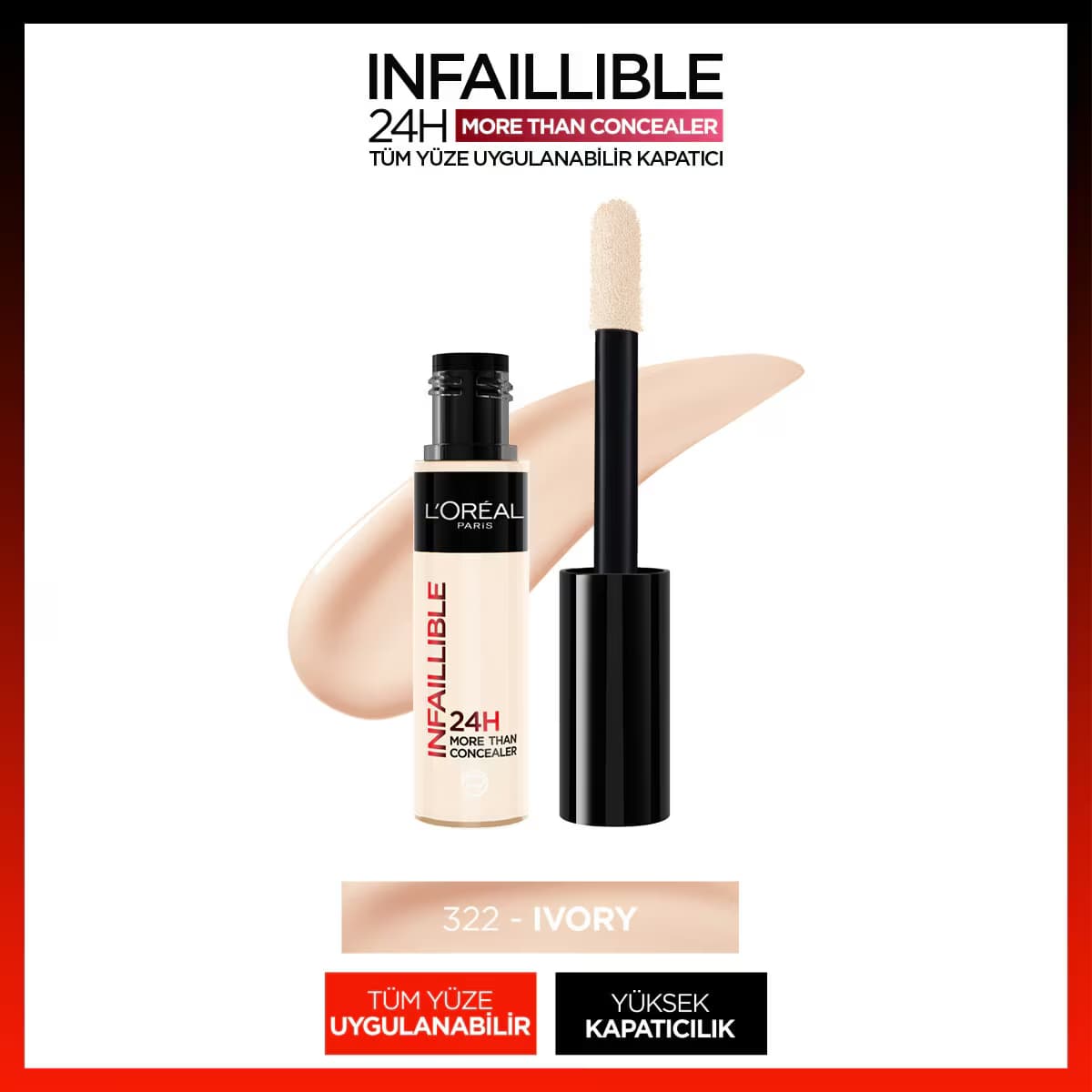 L'Oreal Paris Infaillible 24H Kapatıcı 322 Ivory