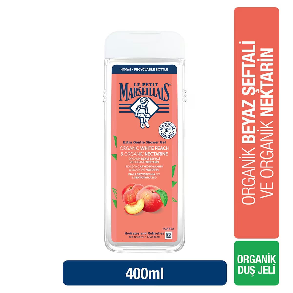 Le Petit Marseillais Şeftali ve Nektarin Duş Jeli 400 ml