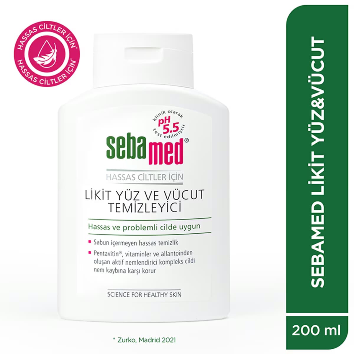 Sebamed Yüz ve Vücut Temizleyici Likit 200 ml