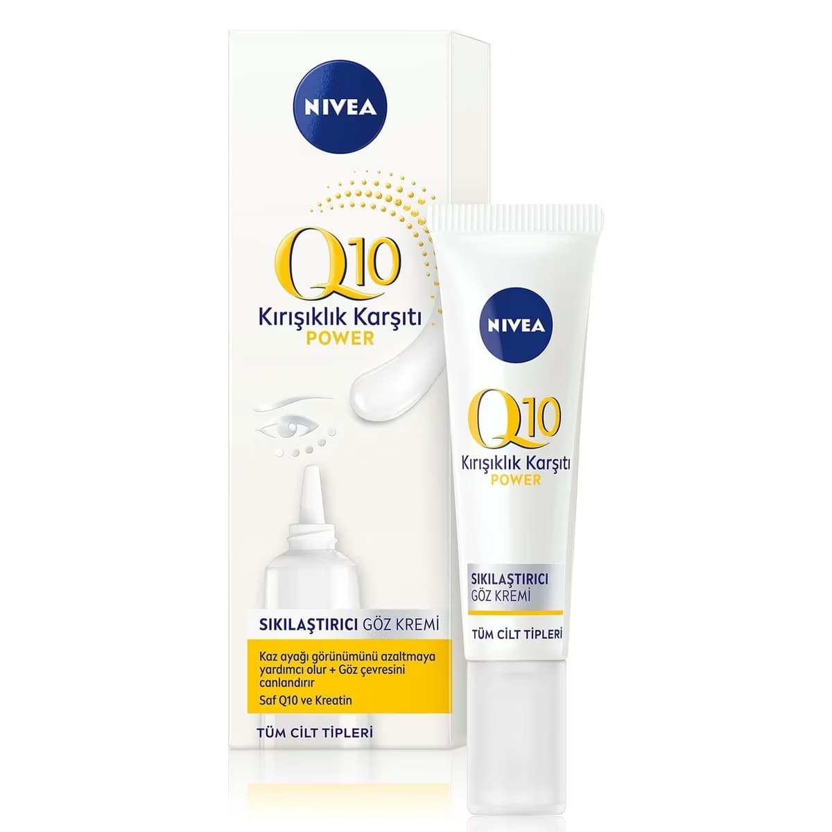 Nivea Q10 Kırışık Karşıtı Sıkılaştırıcı Göz Bakım Kremi 15 ml