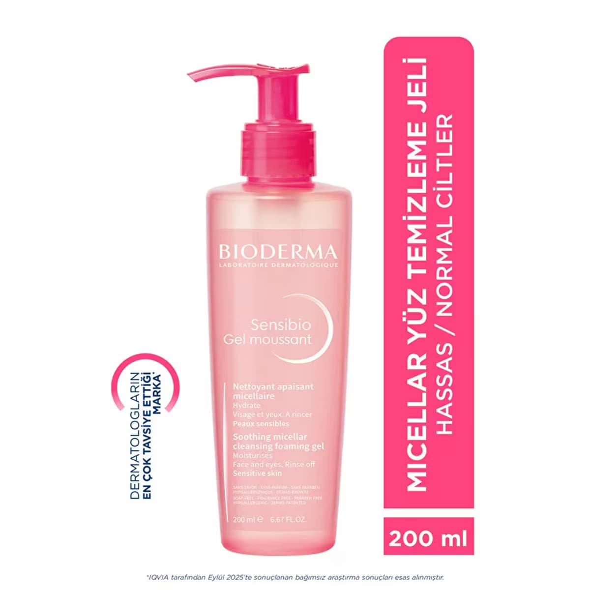 Bioderma Sensibio Yüz Temizleme Jeli 200 ml