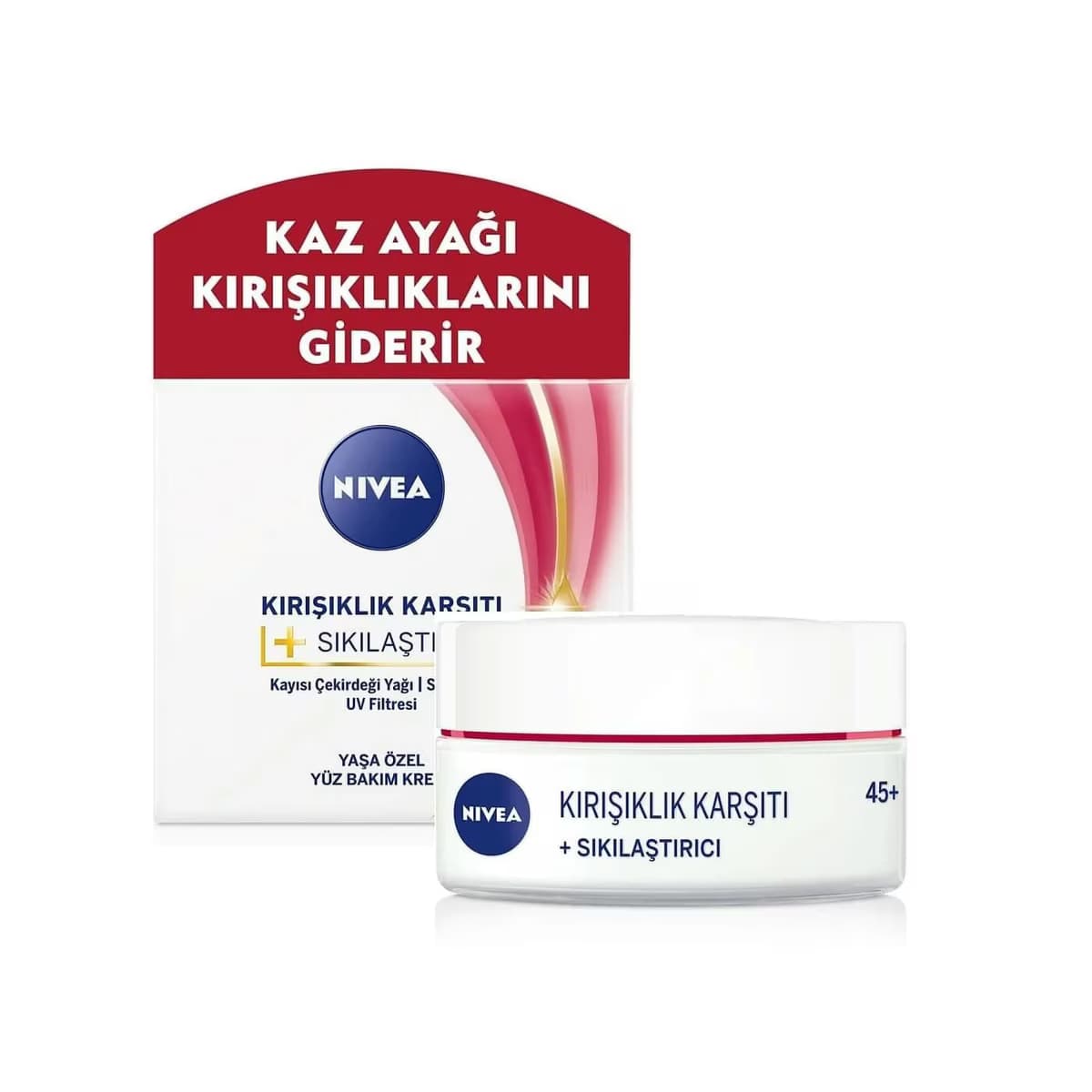 Nivea Yüz Kremi Kırışıklık Karşıtı + Sıkılaştırıcı 45+ 50 ml