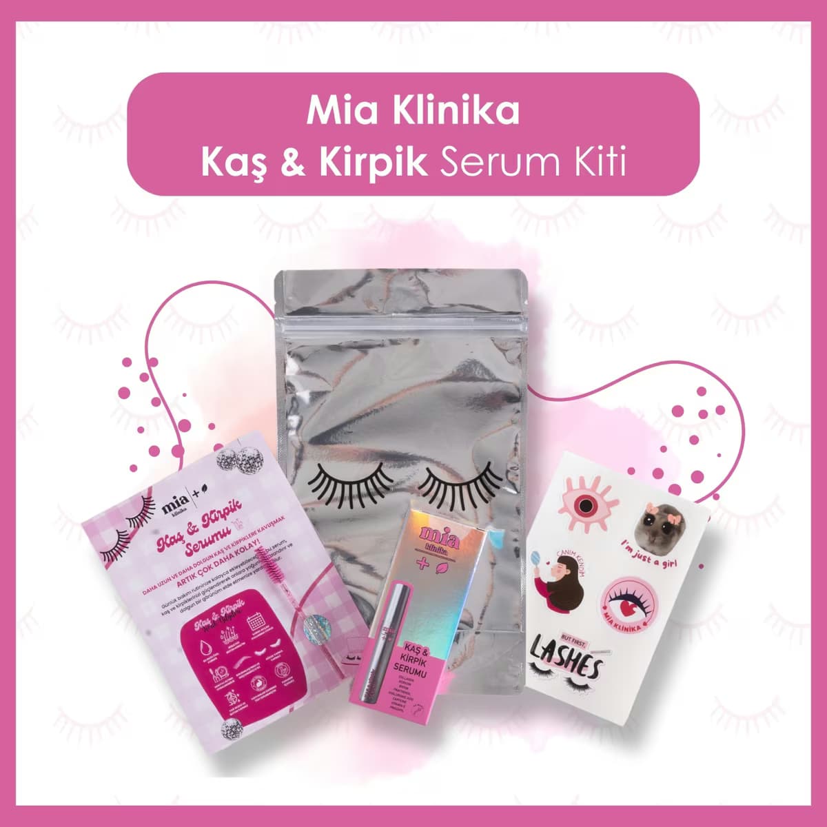 Mia Klinika Su Bazlı Güçlendirici Kaş&Kirpik Serumu Kiti