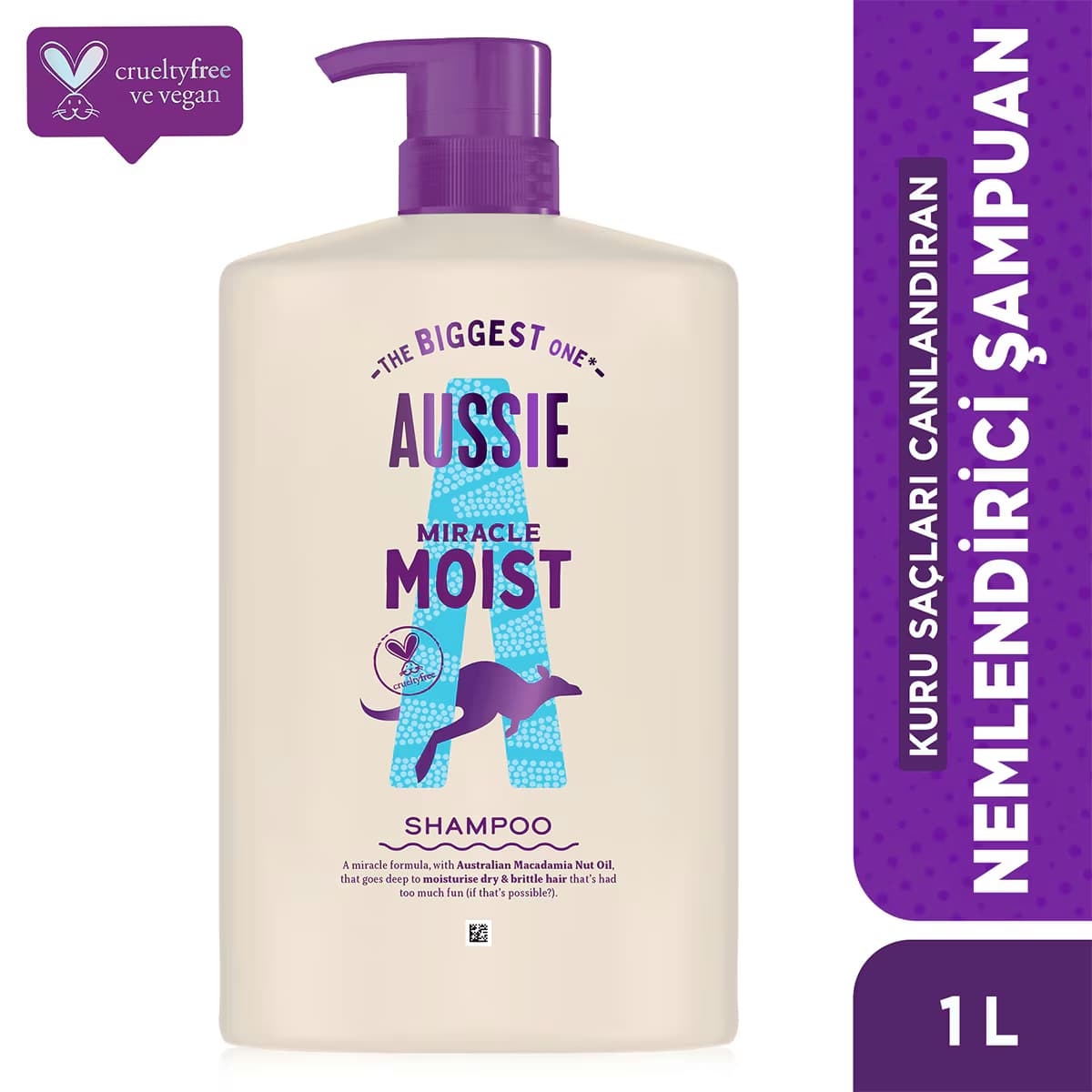 Aussie Miracle Moist Nemlendirici Şampuan 1 lt