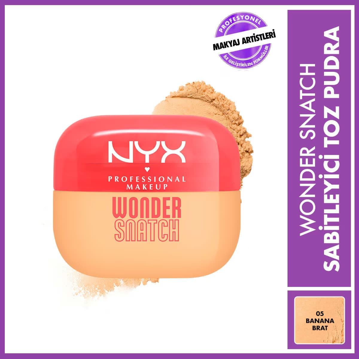 Nyx Professional Makeup Wonder Snatch Sabitleyici Pudra Banana Brat