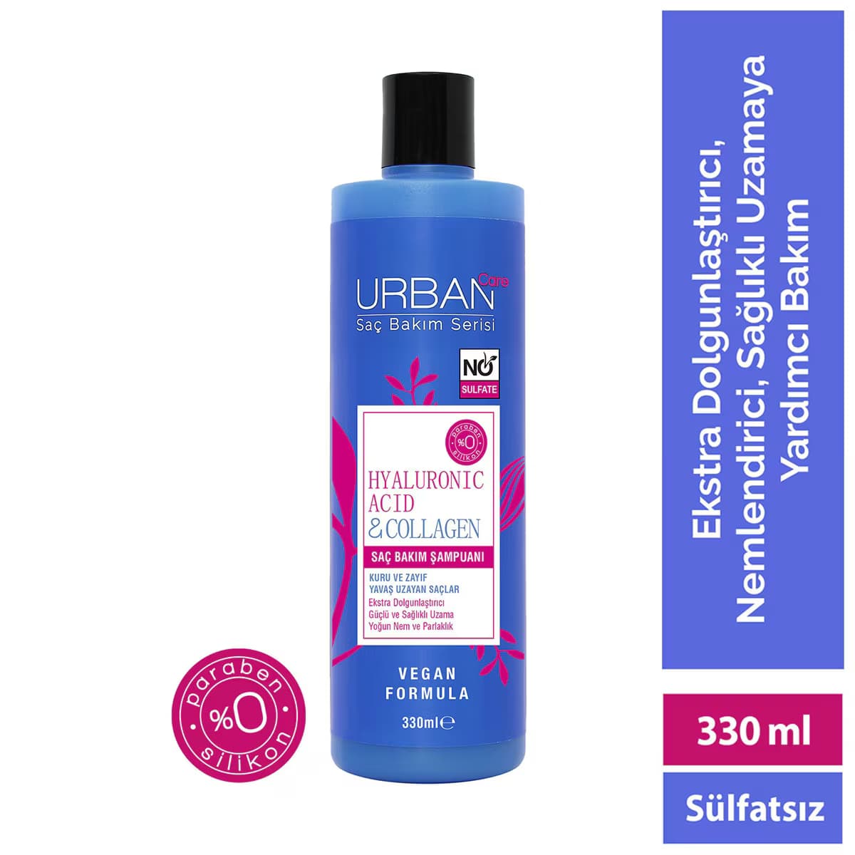 Urban Care Hyaluronik Asit & Kolajen Sülfatsız Şampuan 330 ml