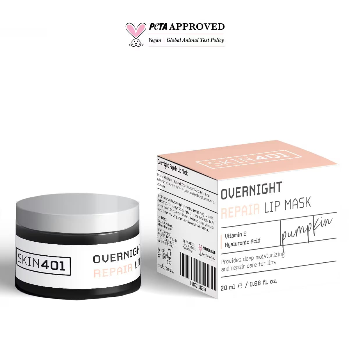 Skin401 Onarıcı Gece Dudak Bakım Maskesi 20 ml