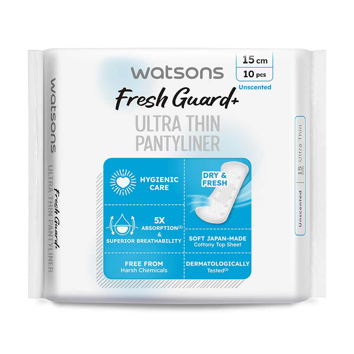 Watsons Fresh+ Ultra İnce Kokusuz Günlük Ped 10'lu