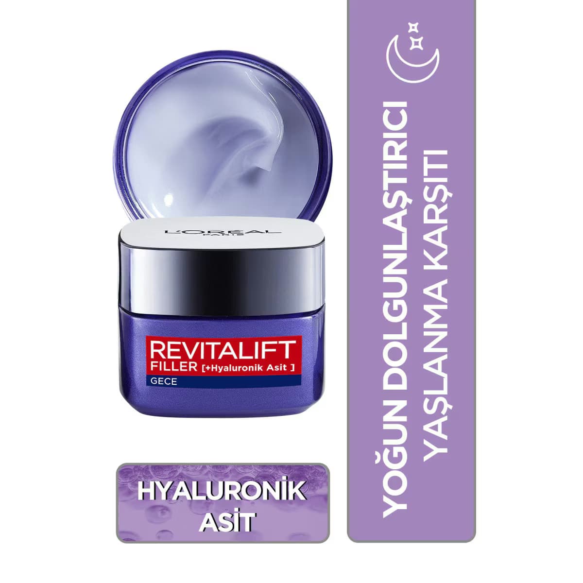L'Oreal Paris Revitalift Filler Gece Kremi 50 ml
