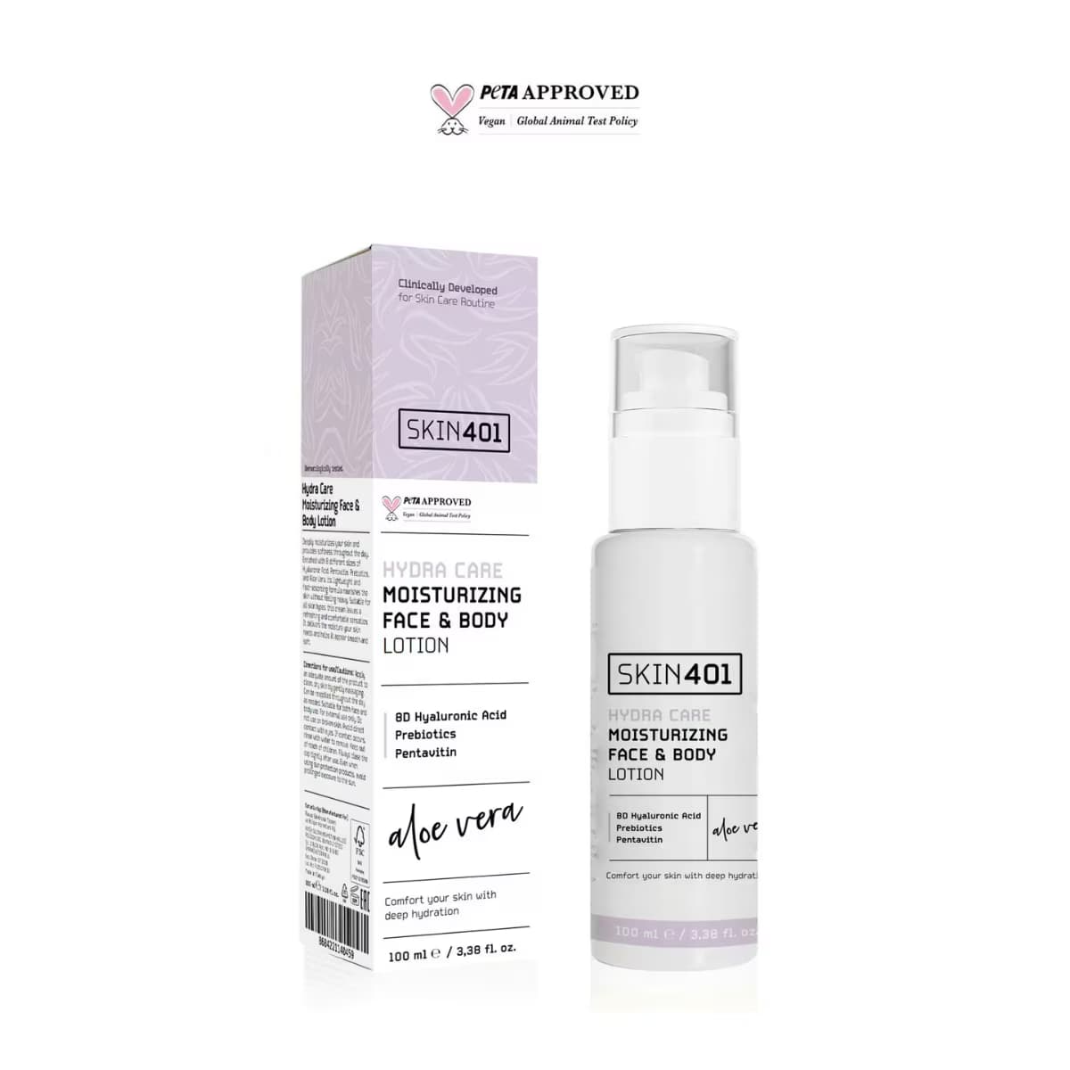 Skin401 Hydra Care Yoğun Nemlendirici Yüz Vücut Losyonu 100 ml