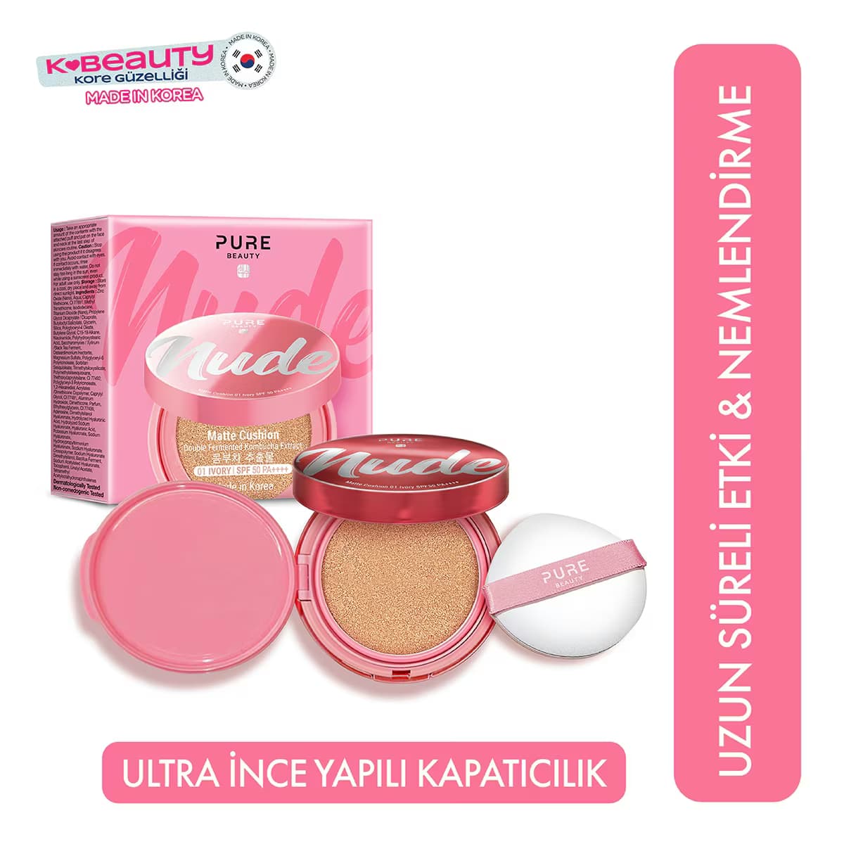 Pure Beauty Matte Cushion 01 Ivory SPF50 PA++++ 12 g